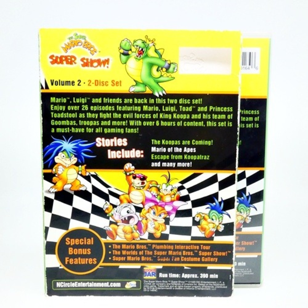 The Super Mario Bros. Super Show! Volume 2, 2-disc set, over 6 hours (DVD, 1989) - Picture 3 of 3